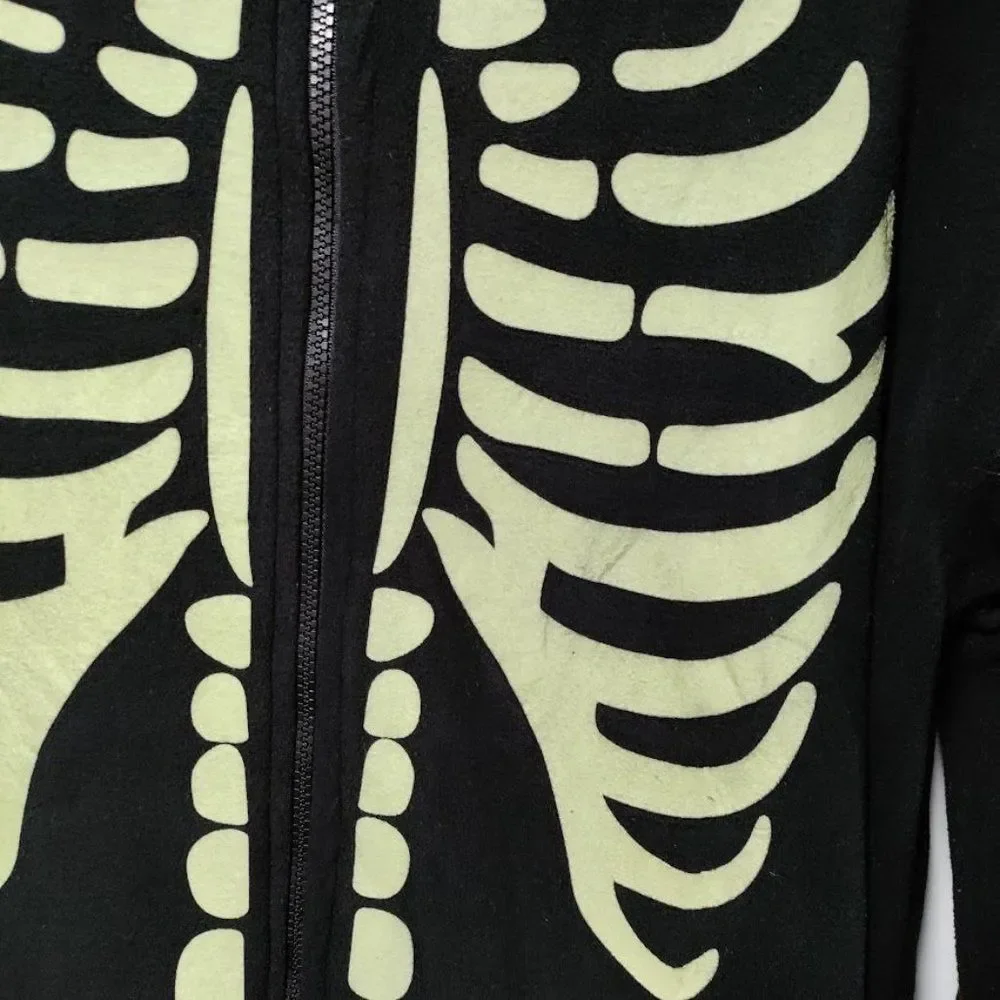 NWT #FOLLOWME Glow In The Dark Skelton KIDS Onesie S, M